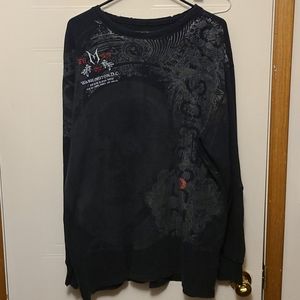 Black Monarchy thermal tee